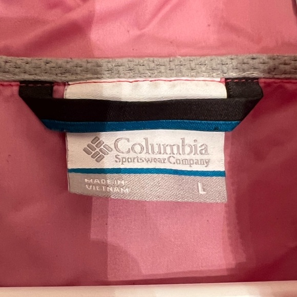 Hot Pink Columbia slicker/jacket. Size large - Picture 5 of 7